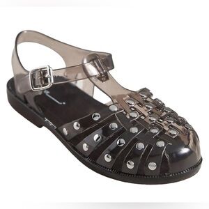 Intentionally Blank x Anthropologie Ellery Studded Jelly Sandals, new in bag